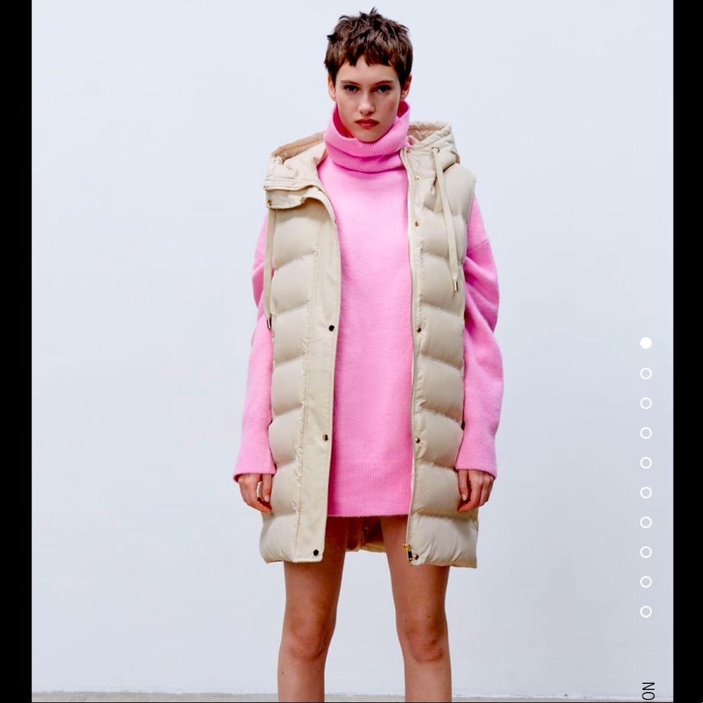 NBW ZARA PUFFER HOODED 3/4” VEST